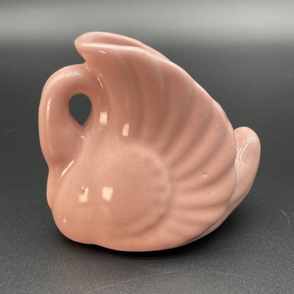 Pink Swan Planter Fredericksburg Art Pottery FAPCO Vintage 1950s Small